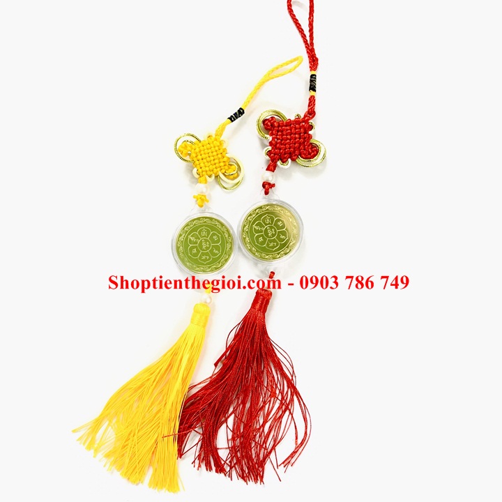Dây Treo Xu Quan Âm Vàng In Màu  -  SP005203 